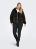 ONLY Carmakoma Fleecejacke in Schwarz