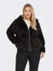 ONLY Carmakoma Fleecejacke in Schwarz
