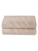 Elizabed 2er-Set: Duschtücher "Pataya" in Beige