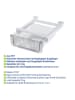 Wenko Organizer "Kira" w kolorze białym do lodówki - 24 x 10 x 27 cm