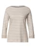 Street One Longsleeve zandkleurig/wit