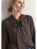 Street One Bluse in Schwarz/ Hellbraun