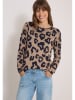 Cecil Pullover in Hellbraun/ Schwarz