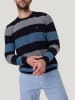 Pioneer Pullover in Dunkelblau/ Grau/ Blau