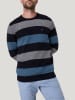 Pioneer Pullover in Dunkelblau/ Grau/ Blau