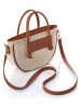 Lucky Bees Henkeltasche in Beige/ Hellbraun - (B)29 x (H)18 x (T)11 cm