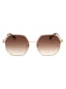 Longchamp Damen-Sonnenbrille in Gold/ Hellbraun