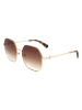 Longchamp Damen-Sonnenbrille in Gold/ Hellbraun