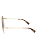 Longchamp Damen-Sonnenbrille in Gold/ Hellbraun