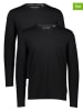 Marc O'Polo 2er-Set: Longsleeves in Schwarz