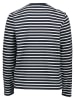Marc O'Polo Longsleeve in Dunkelblau/ Creme