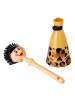 Vigar Spülbürste "Dolls Leo" in Gelb/ Schwarz - (H)24,5 cm