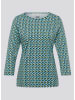 Rabe Longsleeve in Türkis/ Dunkelblau/ Grün