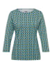 Rabe Longsleeve in Türkis/ Dunkelblau/ Grün