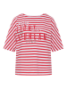 Rabe Shirt in Rot/ Weiß