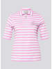 Rabe Poloshirt in Rosa/ Weiß