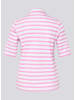 Rabe Poloshirt in Rosa/ Weiß