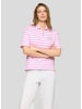 Rabe Poloshirt in Rosa/ Weiß