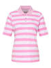 Rabe Poloshirt in Rosa/ Weiß