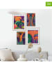 Orangewallz 4-delige set: ingelijste kunstdrukken ''Yori Kasumi set - warm''