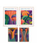 Orangewallz 4-delige set: ingelijste kunstdrukken ''Yori Kasumi set - warm''