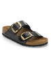 Birkenstock Pantoletten "Arizona Big Buckle" in Schwarz - Weite N