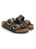 Birkenstock Pantoletten "Arizona Big Buckle" in Schwarz - Weite N