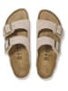 Birkenstock Skórzane klapki "Arizona" w kolorze beżowym