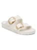 Birkenstock Slippers "Arizona Big Buckle" wit - wijdte S