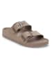 Birkenstock Slippers "Arizona Big Buckle" taupe - wijdte S