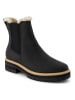 TOMS Leren chelseaboots "Bennet" zwart