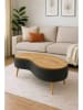 Scandinavia Concept Salontafel "Vera" antraciet/lichtbruin - (B)98 x (H)45 x (D)50 cm