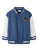 name it Sweatvest "Pray" blauw/wit