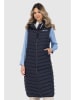 alife and kickin Doorgestikte bodywarmer donkerblauw
