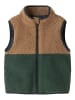 name it Fleece bodywarmer "Mall" groen/lichtbruin