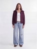JJXX Sweatjacke "Studio" in Bordeaux