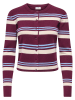 JDY Cardigan in Bordeaux/ Creme/ Hellblau