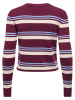 JDY Cardigan in Bordeaux/ Creme/ Hellblau