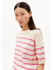 armedangels Trui ''Striped'' crème/roze