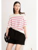 armedangels Trui ''Striped'' crème/roze