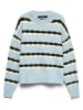 Vero Moda Pullover in Hellblau/ Schwarz