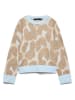 Vero Moda Pullover in Hellblau/ Beige
