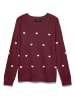 Vero Moda Sweter w kolorze bordowym
