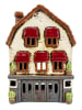 Clayre & Eef Theelichthouders "Haus" beige - (B)14 x (H)21 x (D)9 cm