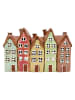 Clayre & Eef Świecznik "Houses" w różnych kolorach - 26 x 17 x 9 cm