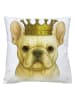 Clayre & Eef Kussen wit/beige - (L)45 x (B)45 cm