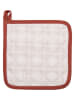 Clayre & Eef Pannenlappen crème/lichtbruin - (L)20 x (B)20 cm