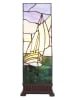 Clayre & Eef Tafellamp ''Tiffany'' meerkleurig - (B)18 x (H)48 x (T)18 cm