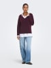 ONLY Sweter w kolorze bordowym