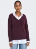 ONLY Sweter w kolorze bordowym